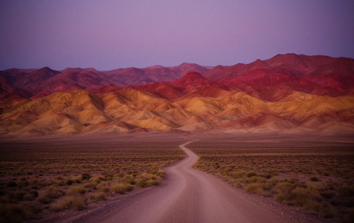 Puna argentina al atardecer