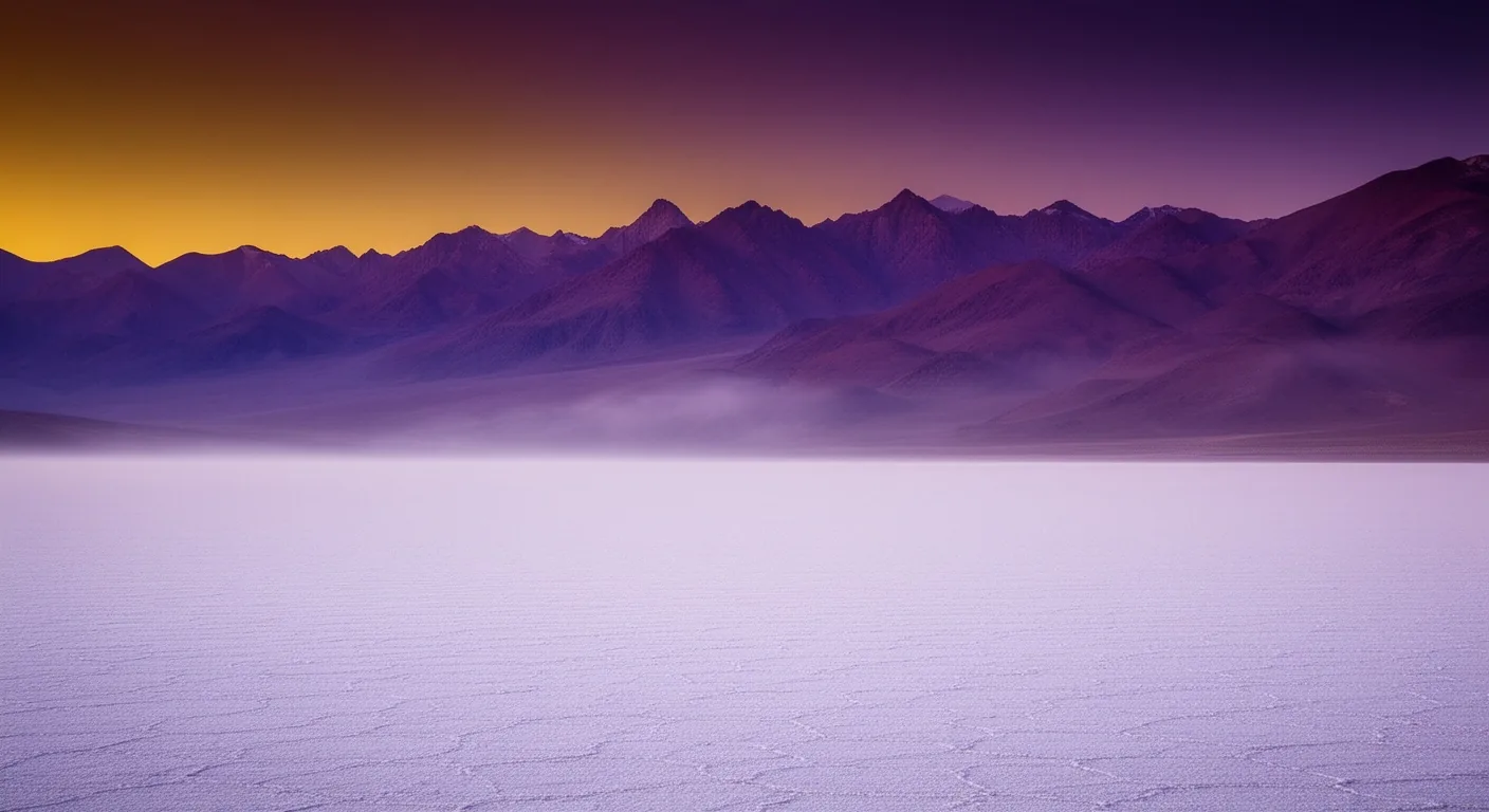 Paisaje de la Puna argentina al atardecer