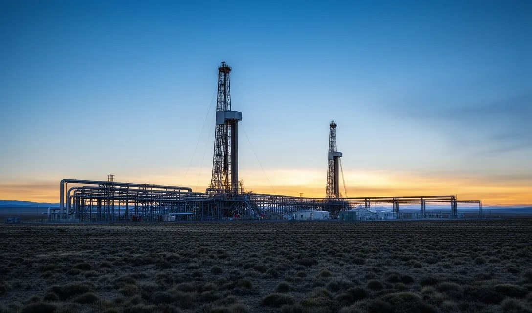 Sitio de extracción energética en Patagonia