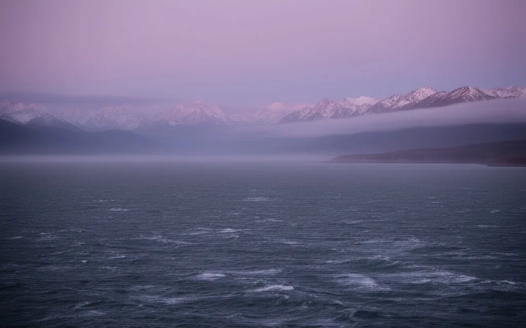 Estrecho de Magallanes al amanecer